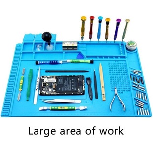 Computer mobile phone repair high temperature resistant silicone pad repair workbench anti-static tape magnetic repair pad S-160