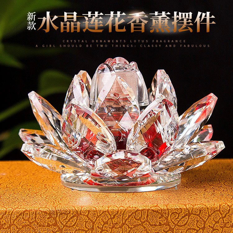 Новый автомобиль Кристалл Лотос флакон духов автомобиль ароматерапия кристалл украшения ремесла подарки оптом Прямая поставка с фабрики