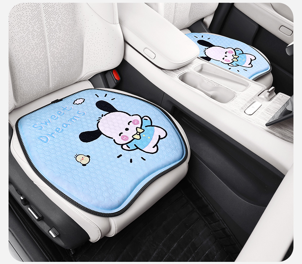Factory direct summer cartoon honeycomb gel car seat cushion ice silk fart cushion office seat cushion silicone cold cushion
