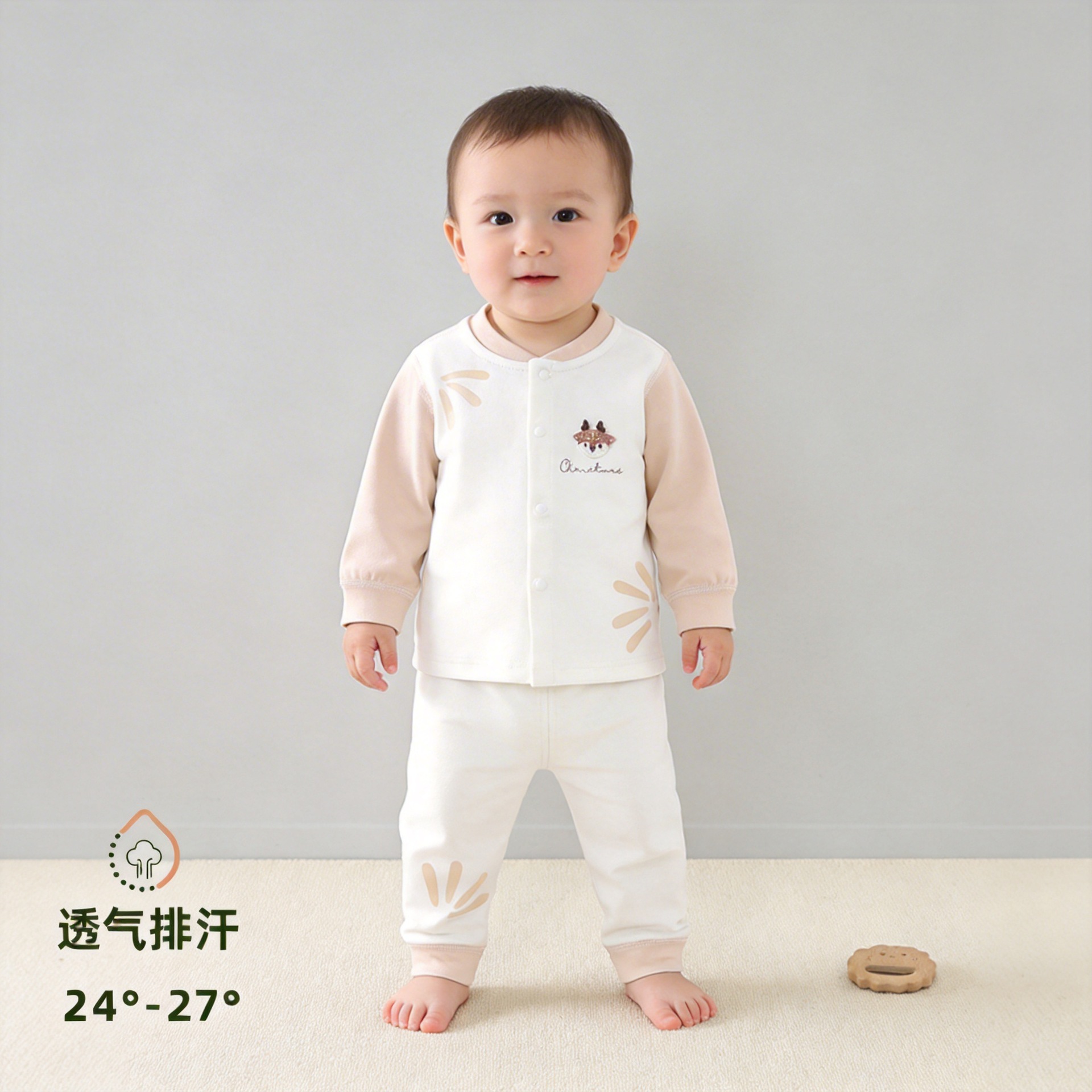 Infant and Toddler Jumpsuits, Spring and Autumn Soft Velvet Base Clothing, Boneless Snap Buttons, Baby and Toddler Clothing, Versatile