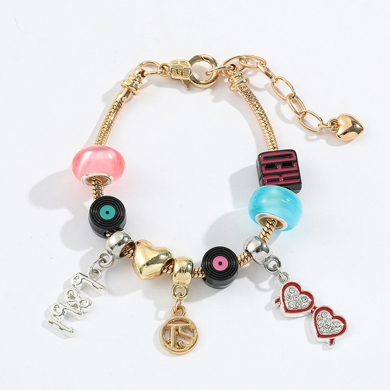 Cross-Border Hot-Selling Taylor Swift Themed DIY Beaded Bracelets, European and American Style Fan Accessories Wholesale Cross-Border Hot-Selling Taylor Swift Themed DIY Beaded Bracelets, European and American Style Fan Accessories Wholesale