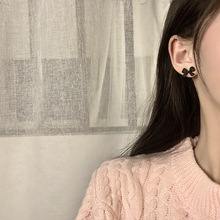 韩国蝴蝶结耳钉甜美少女简约气质网红超仙耳环2025年新款耳饰潮