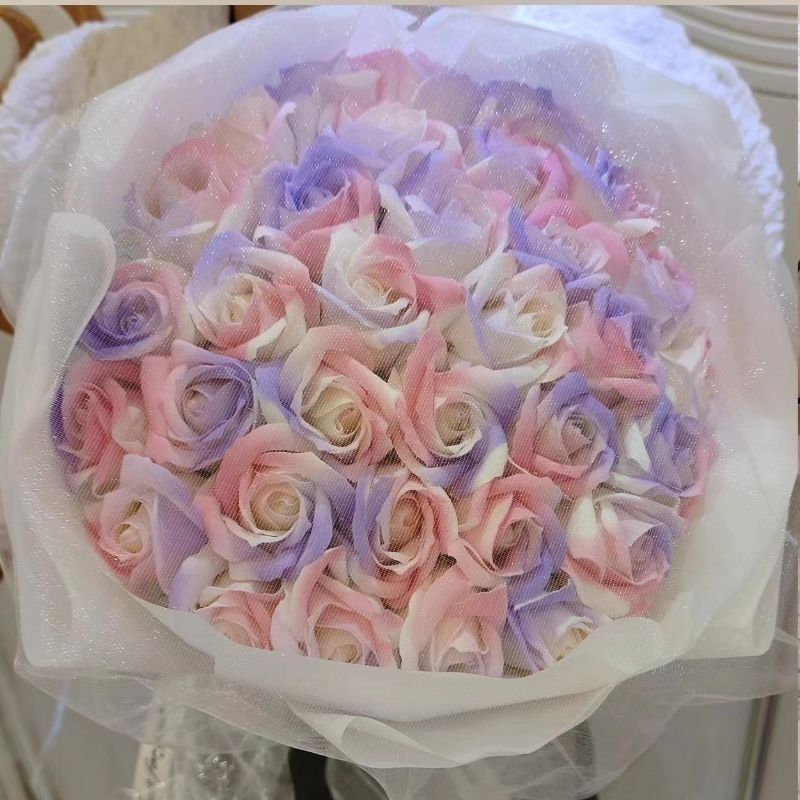 黒梅ソース バラの花束 ガールフレンドとボーイフレンドへのバレンタインデーの誕生日石鹸完成品|undefined