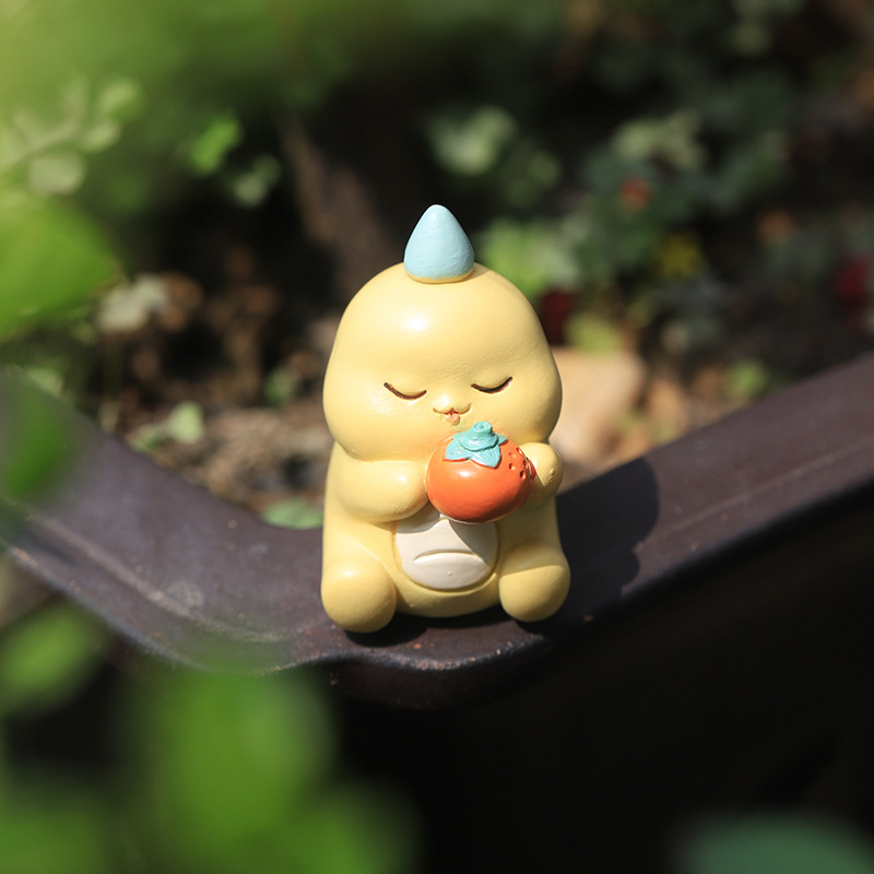 Dibujos Animados Lucky Dragon decoración creativa hogar sala de estar escritorio moderno coche hornear resina artesanía al por mayor