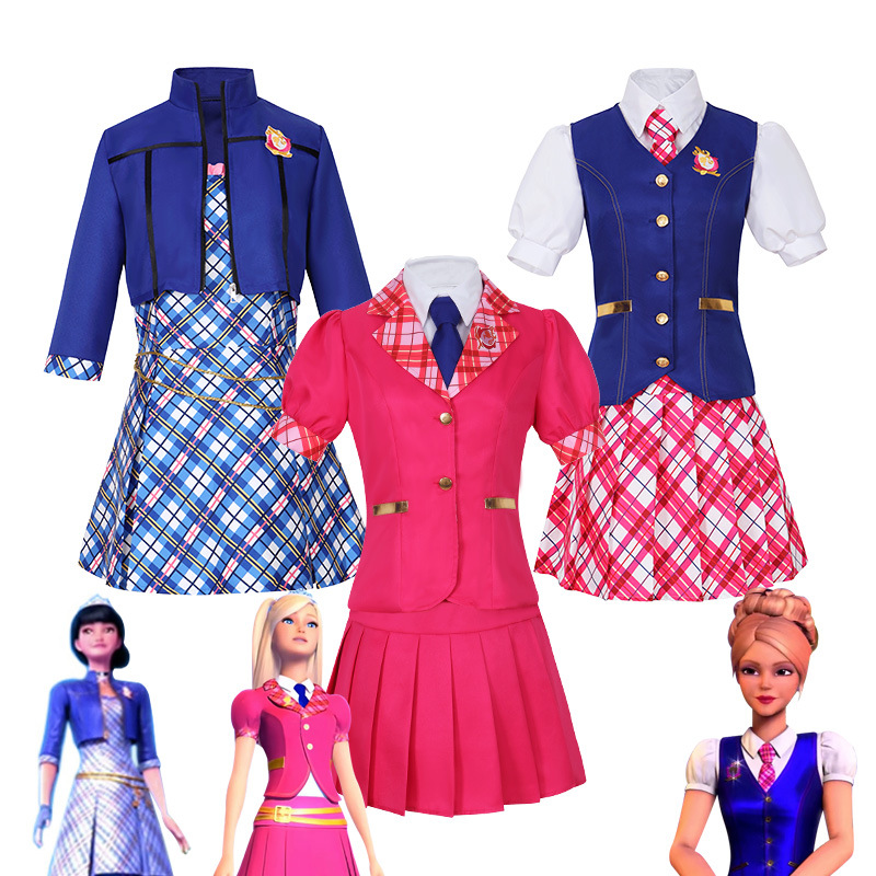 Delancy cos clothing Barbie charming princess College same style clothes School uniform cosplay role playing women's clothing