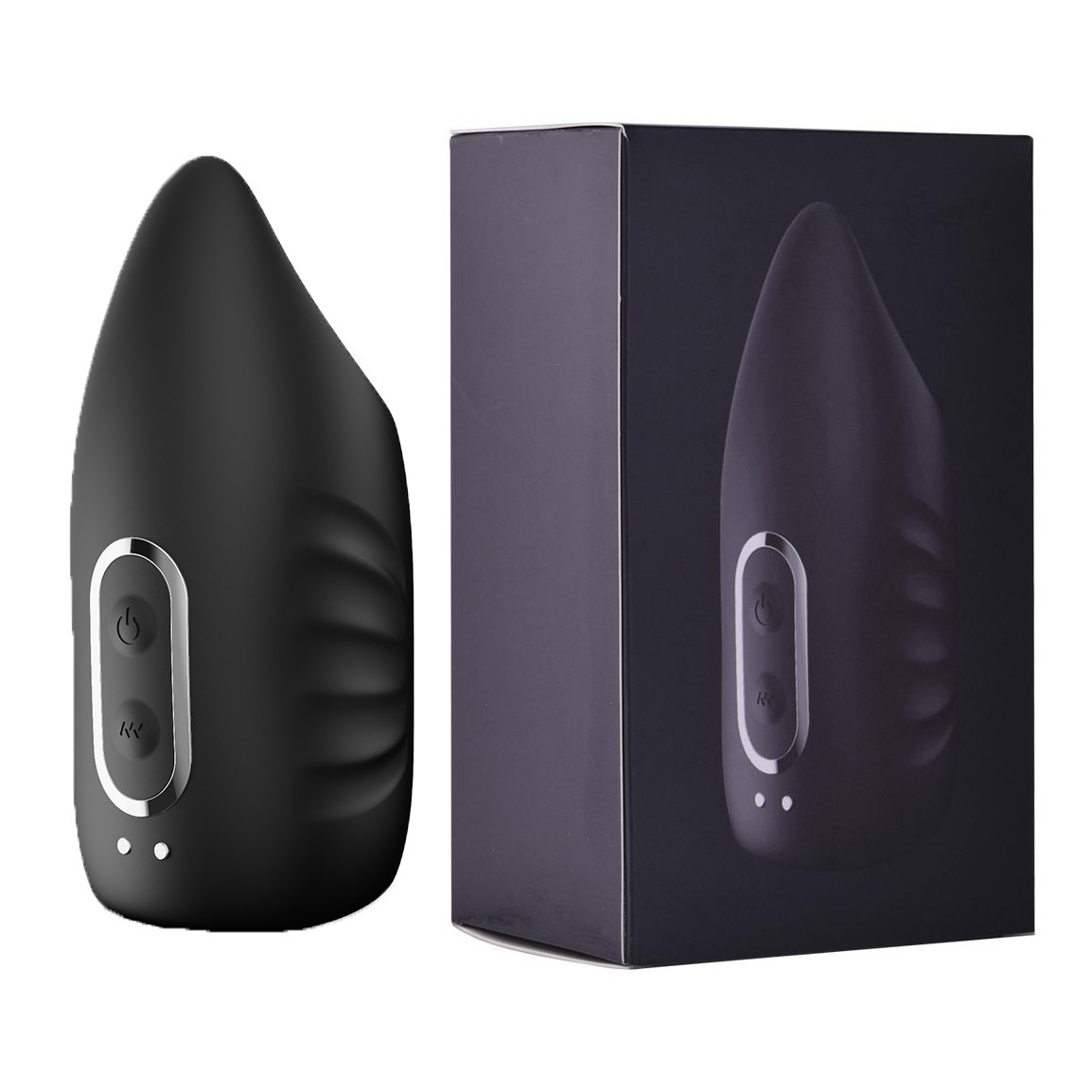 Wearable Vibrating Penis Trainer, Silicone Electric Stimulation Device, Black — detail image 15