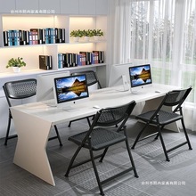 办公室电脑椅家用折叠椅餐椅镂空培训椅透气加厚一体办公椅电脑椅