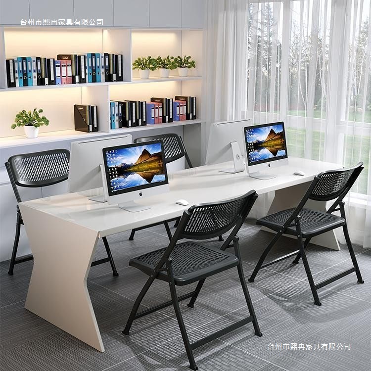 办公室电脑椅家用折叠椅餐椅镂空培训椅透气加厚一体办公椅电脑椅