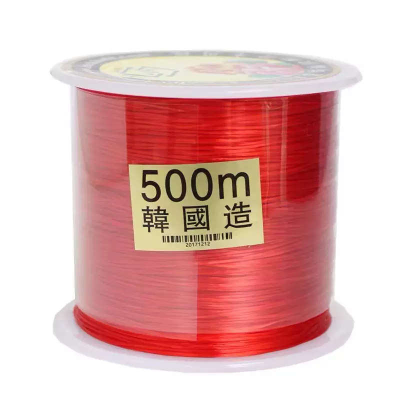 汇雅朱砂diy朱砂专用弹力绳红色弹力款500m进口绳穿朱砂手链红绳