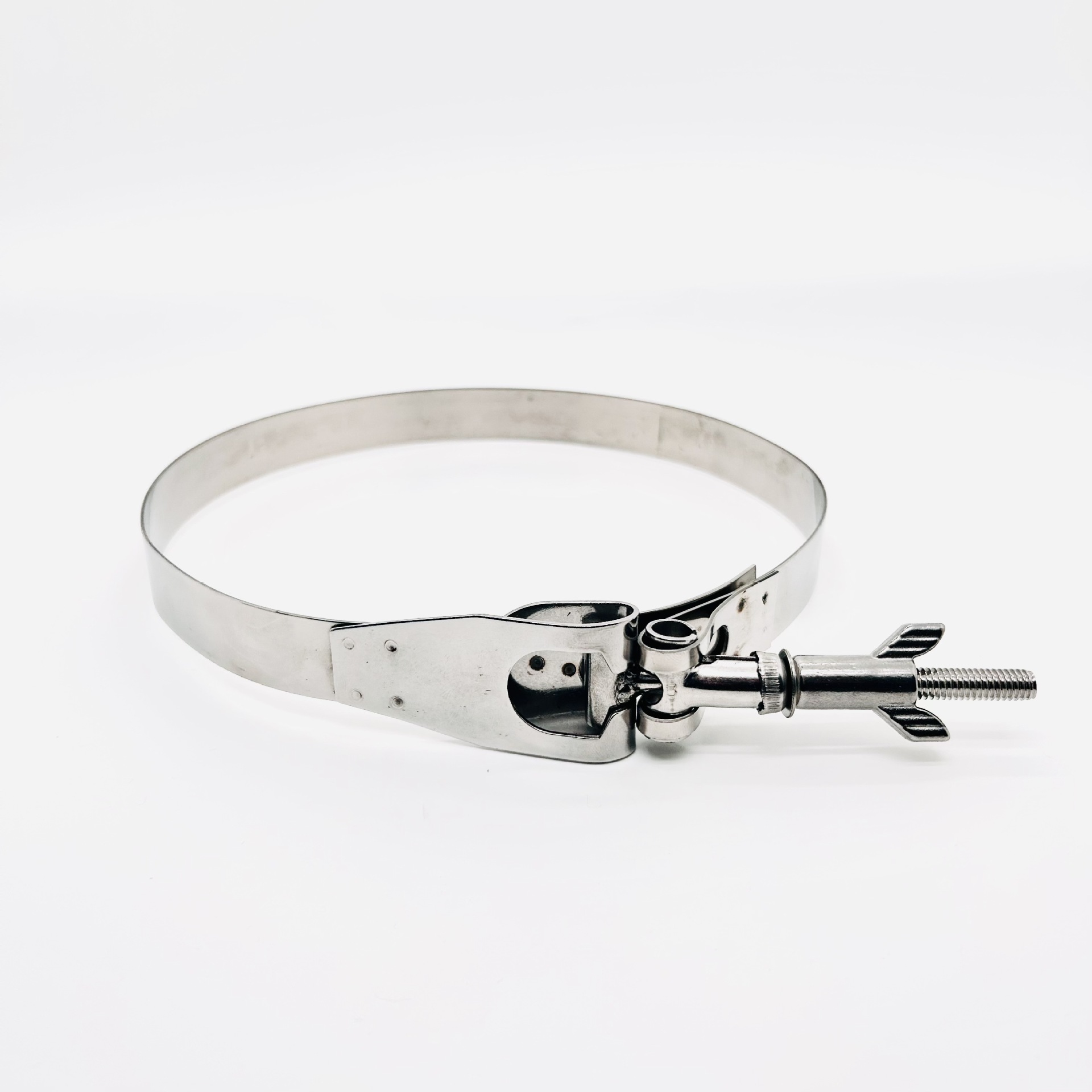 Doble abrazadera de acero inoxidable 304 doble abrazadera de garganta de ranura en forma de V abrazadera de filtro de tubería de ranura U abrazadera de bolsa de tela de capa única