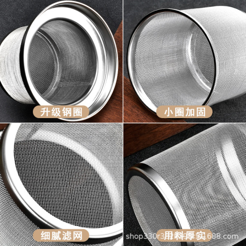 Stainless Steel Tea Strainer, Tea Set Filter Mesh, Teapot Filter, Glass Cup Tea Separator, Large-Size Tea Infuser, Tea Separator, Tea Strainer Cup
