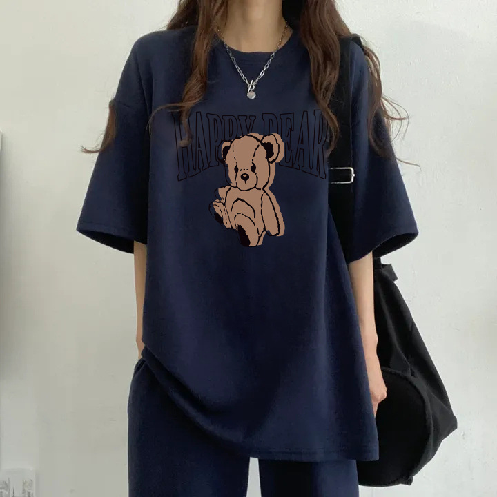 Foreign Trade Japan Sportswear suit Women's Cotton 2024 New Summer Season Casual Short-sleeved Cyber Popular South Korea Trousers Two