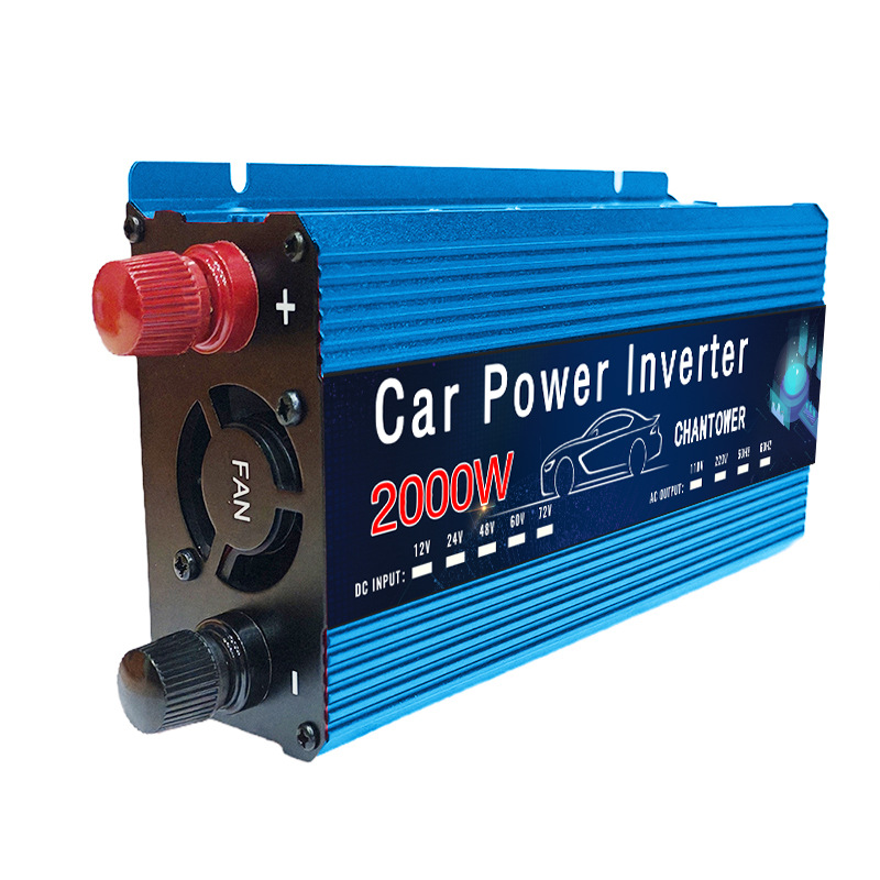 12v a 220v inversor de onda sinusoidal corregido 500W1000W2000W convertidor de energía solar al aire libre