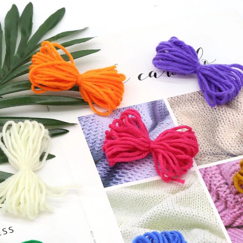 4-Strand Wool Amazon Cross-Border E-Commerce Processing Various Specifications and Sizes of Bow Hand-Knitted Threads