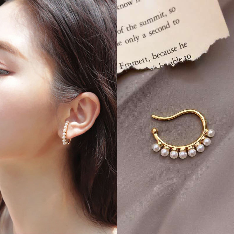 8g Weight Zircon Inlay Material Ear Studs Classification 1 Piece Quantity Daily Occasion Copper Material U Shape Pattern Women'S Gender Plating Design Fashion Style Fashion U Shape Copper Plating Zircon Women's Ear Studs 1 Piece 11