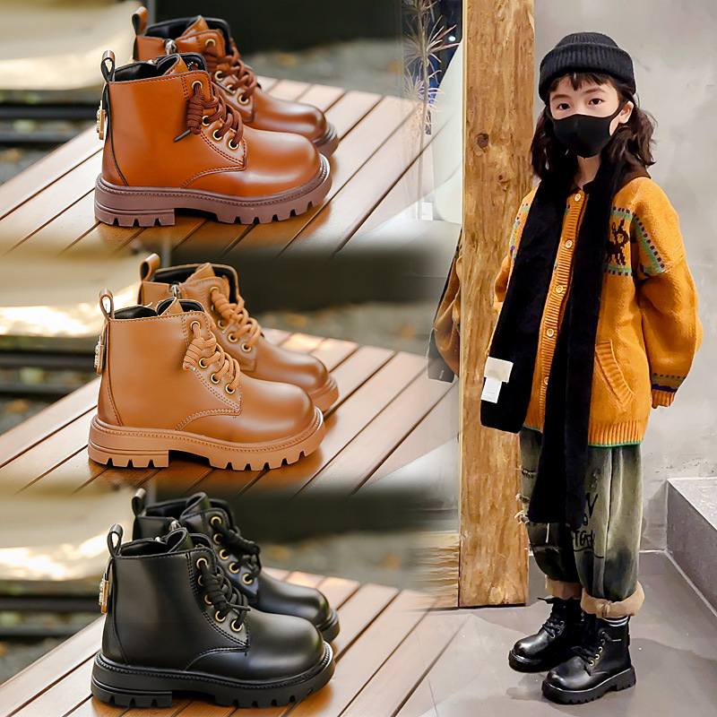 2023 Autunno Maillard Stivali Martin in pelle per bambini per ragazzi e ragazze Stivaletto singolo Moda britannico bello antiscivolo_voghion.com