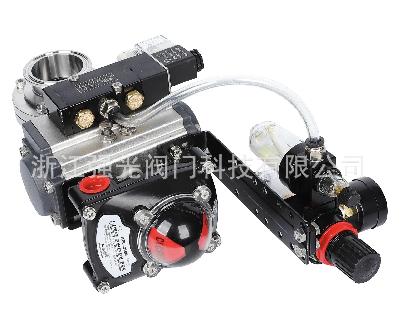 高洁净，卫生级气动蝶阀，快装，焊接，卡箍式，不锈钢304/316L