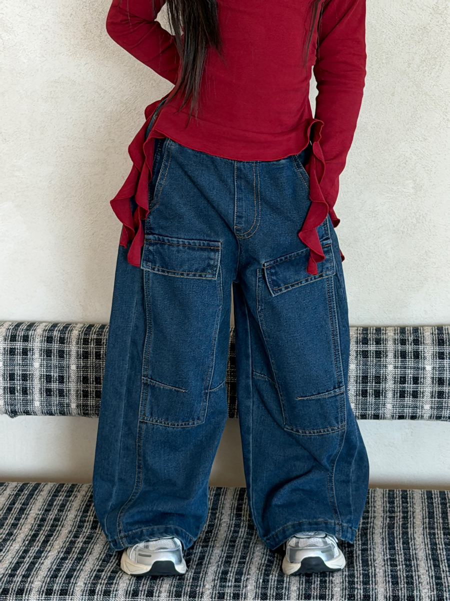 Autumn retro jeans