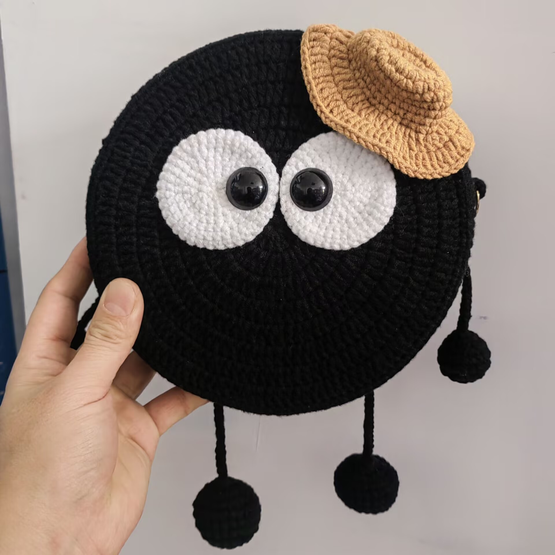 Estilo elegante Sheffield línea gancho tejido gran bolso de fresa bolso de teléfono móvil regalo de vacaciones de la familia hecha a mano