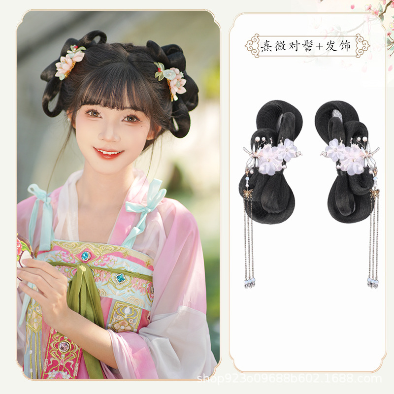 약간의 번 한 쌍 + 황금 잠자리 헤어 액세서리 한 쌍