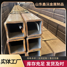 鑫沅无缝方管厂 建筑工程 桥梁方矩管 16MNQ355方钢管  激光开孔