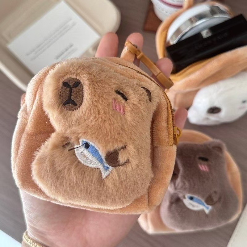 可爱いパチャ犬ミニ小銭入れイヤホン収纳バッグカップルキーホルダーかばんストラップぬいぐるみプレゼント|undefined