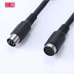8芯手拉手会议话筒线 圆口大DIN8芯公对母/公对公连接线 麦克风线