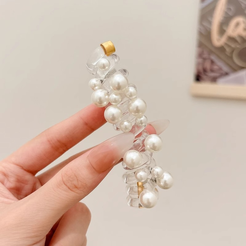 El cable telefónico de cinco puntas de estrella de alta burbuja trenzada de cabello de cola de caballo cuerda de cabello trenzada de correa de correa dulce punto de onda tocado