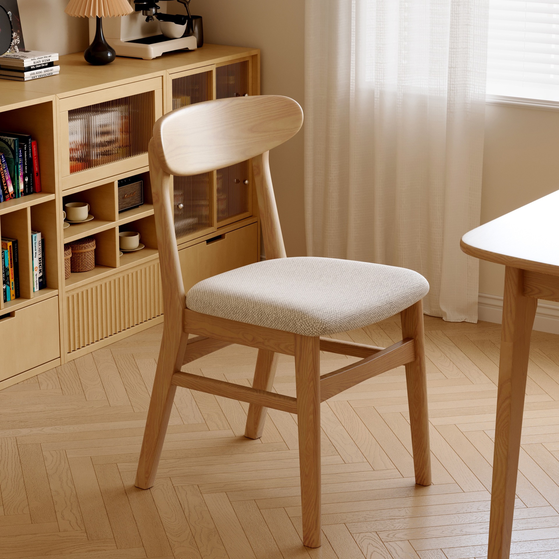 Dining Chair, Home Tea Table, Master Chair, Cafe Retro Backrest Stool, Hotel Commercial Negotiation Solid Wood Dining Table Chair