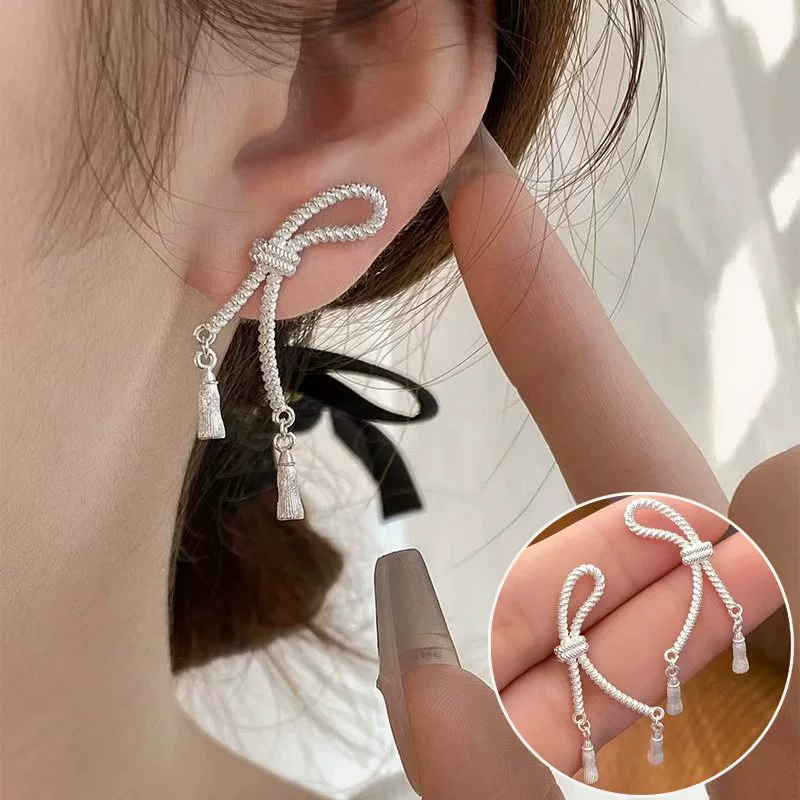 Drop Earrings, Minimal Universal Design, Copper Base with Silver Plating, Lightweight 6 g