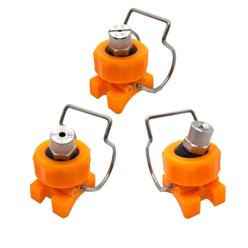 塑料155万向可调球形底座 可调方向角度扇形夹扣喷嘴 前处理涂装