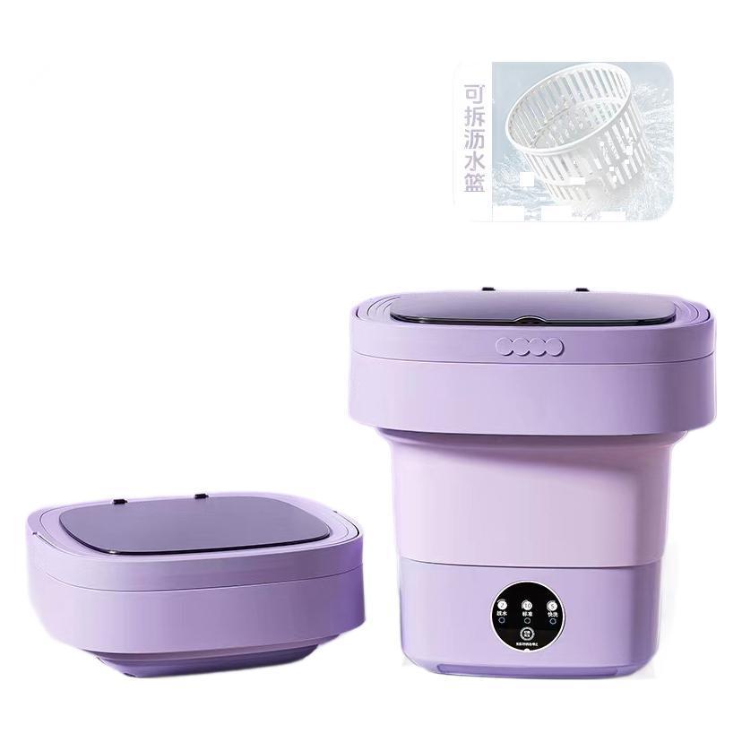 Lavadora plegable transfronteriza 8L mini lavadora elución todo en uno dormitorio de bebés para estudiantes pequeños portátil