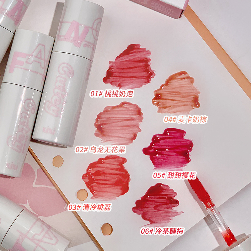 xixi灵动水雾水光唇釉哑光雾面不掉色不沾杯唇泥水润显白嘟嘟唇油