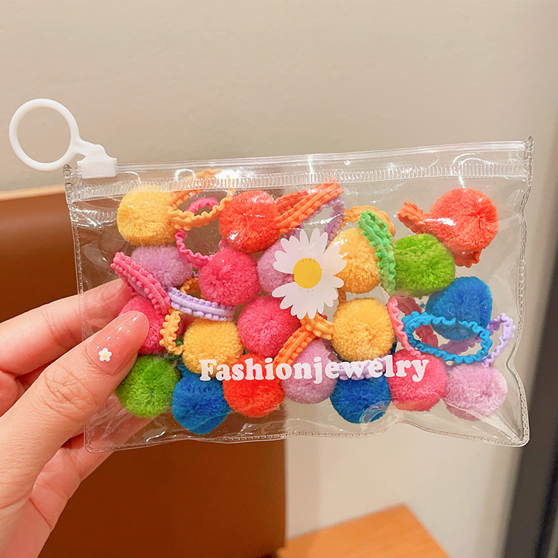 La cuerda linda del pelo del cordón de la Bola de Pelo del caramelo de las muchachas de la banda del pelo de los niños no lastima los accesorios del pelo de la niña del pelo