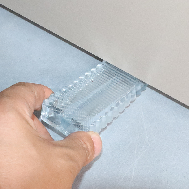 Thickened and Elevated Door Stop with Transparent Fish Scale Design, Door Wedge, Safety Door Stopper, Door Block, Anti-Wind Door Stop, Rubber Door Stop