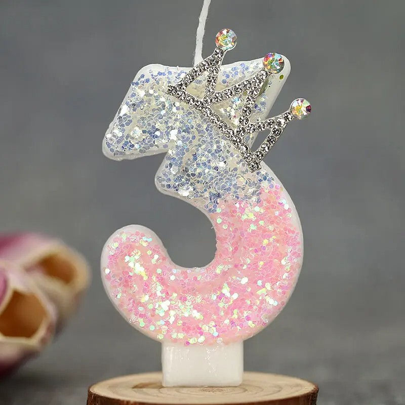 Internet Celebrity Creative Digital Candles Birthday Cake Princess Adult Party First Birthday Decoration Christmas Gift Box Smokeless Candles