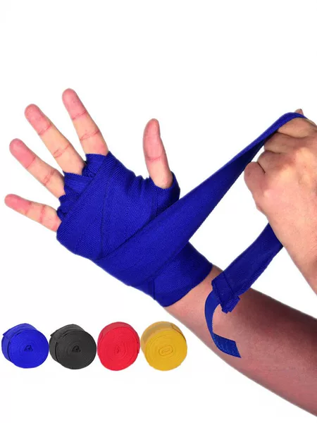 Competition 5m Boxing Bandage Sports Hand Wraps Cotton Wrist Guards Non-Slip Breathable Sanda Fighting Bandage Gloves
