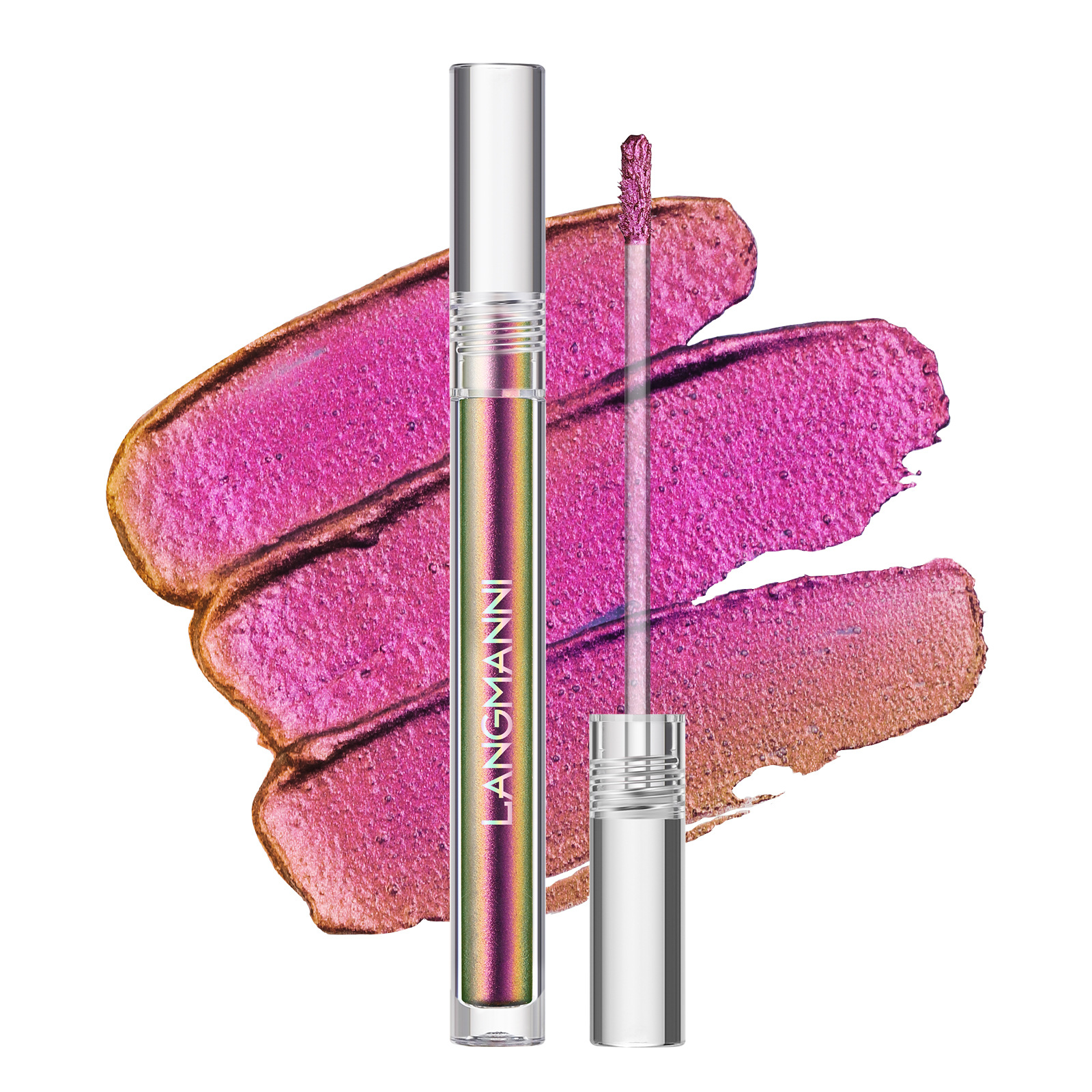 Langmanni Single Chameleon Liquid Eyeshadow shines with eyeshadow liquid eye makeup undefined