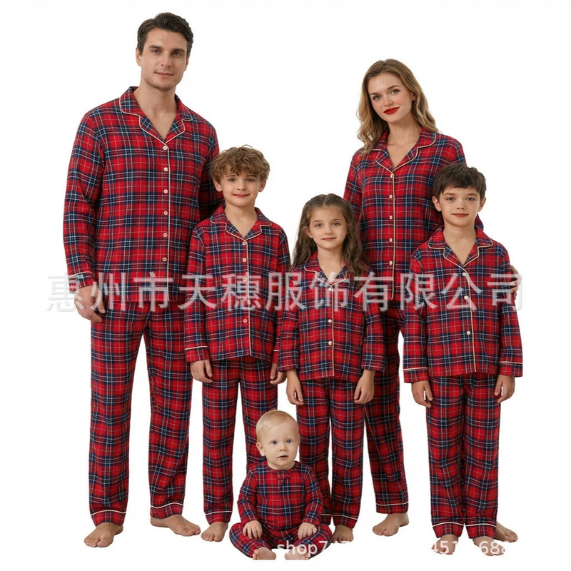 2026 New Cross-Border European and American Family Matching Long-Sleeve Long-Pants Christmas and Halloween Family Sets 2026 New Cross-Border European and American Family Matching Long-Sleeve Long-Pants Christmas and Halloween Family Sets