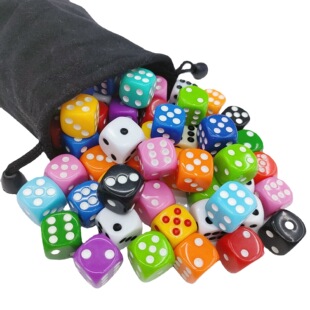 Spot 16mm acrylic new material dice game chess accessories chip dice wholesale