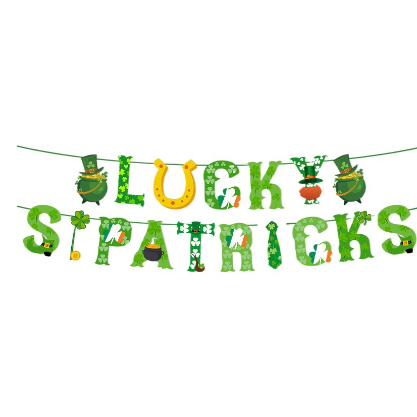 2024 Nueva Bandera de St. Partrika espiral pequeña bandera