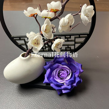 香水玫瑰仿真花家居装饰干花插花摆件婚礼堂场景布置装饰花假花