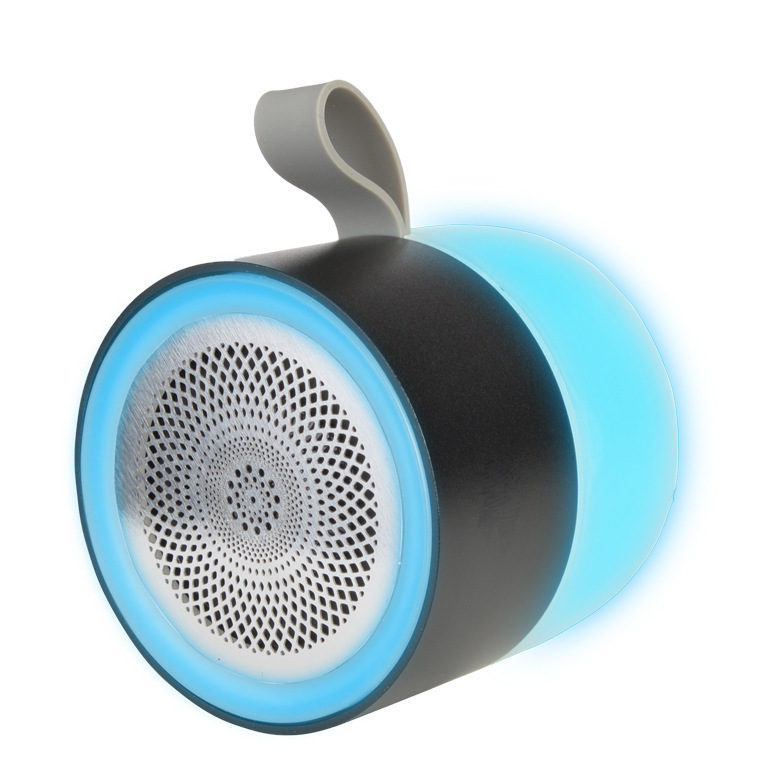 2024ポータブルbluetoothスピーカー無線クリエイティブ小型鋼砲LEDライト小型スピーカー屋外アルミ合金小型スピーカー|undefined