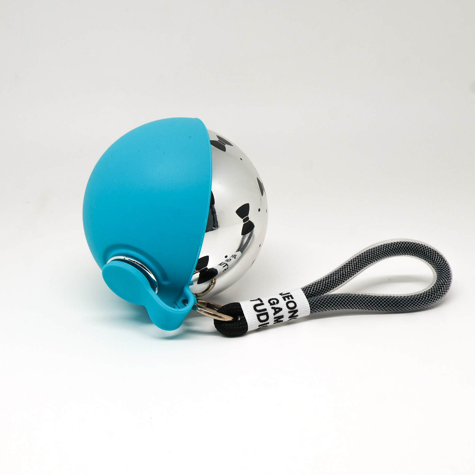 Nuevos productos transfronterizos para mascotas de acero inoxidable hervidor de agua redondo taza de agua al aire libre gato y perro plegable bebida portátil