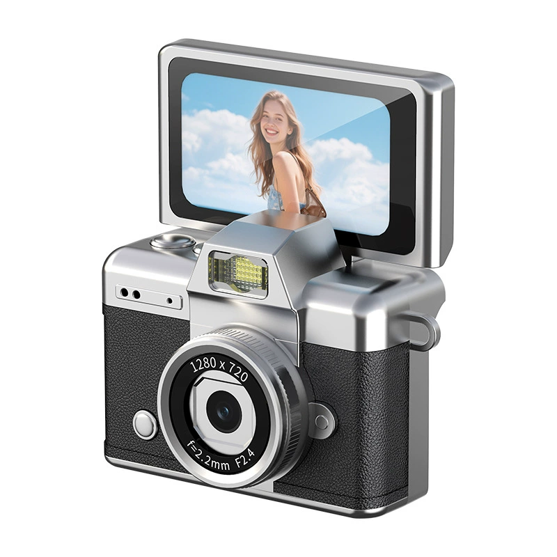 CCD digital camera new student self-portrait video vlog camera flip screen high-definition thumb mini camera