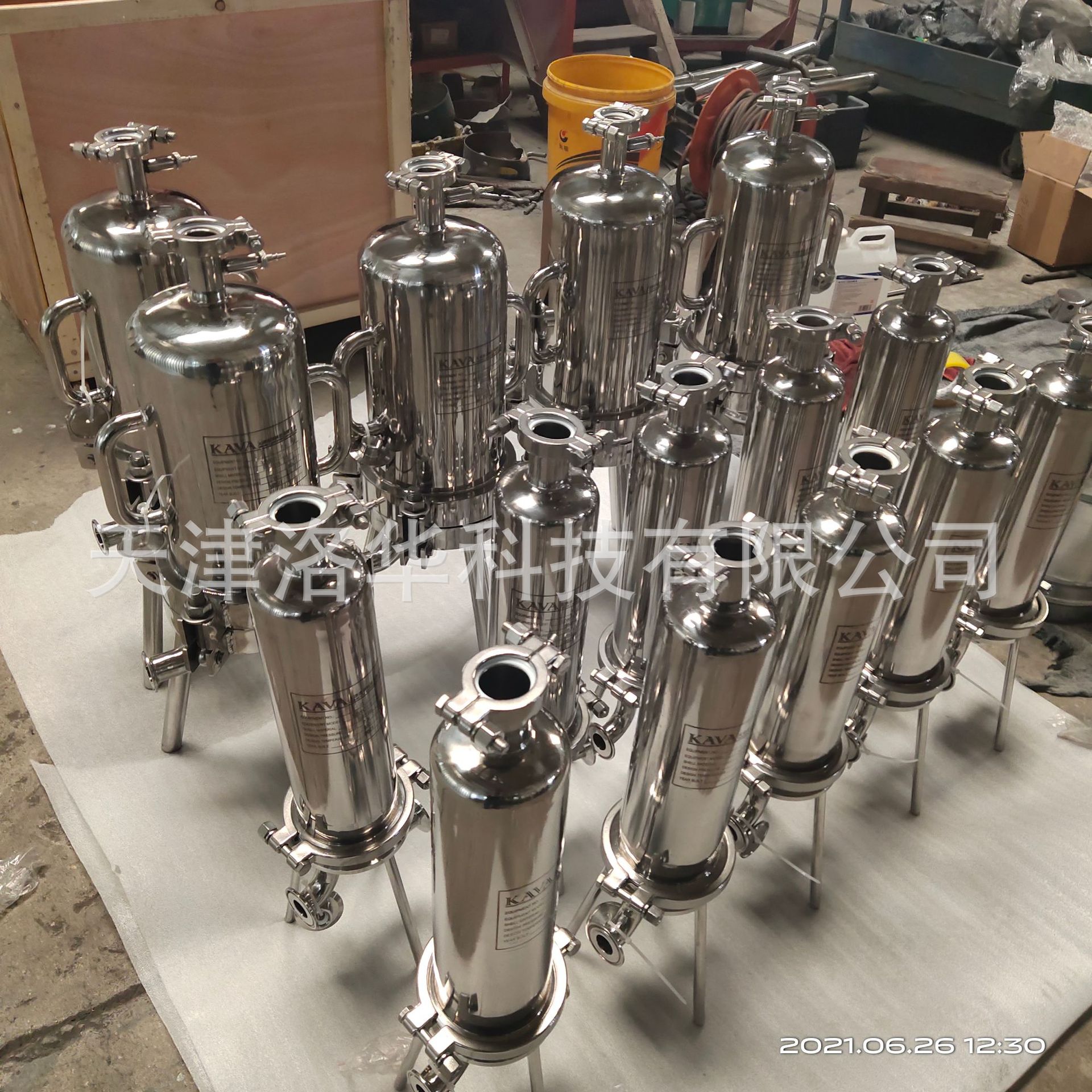 不锈钢304内外电解抛光卫生级压缩气体过滤器/高压空气气体过滤器