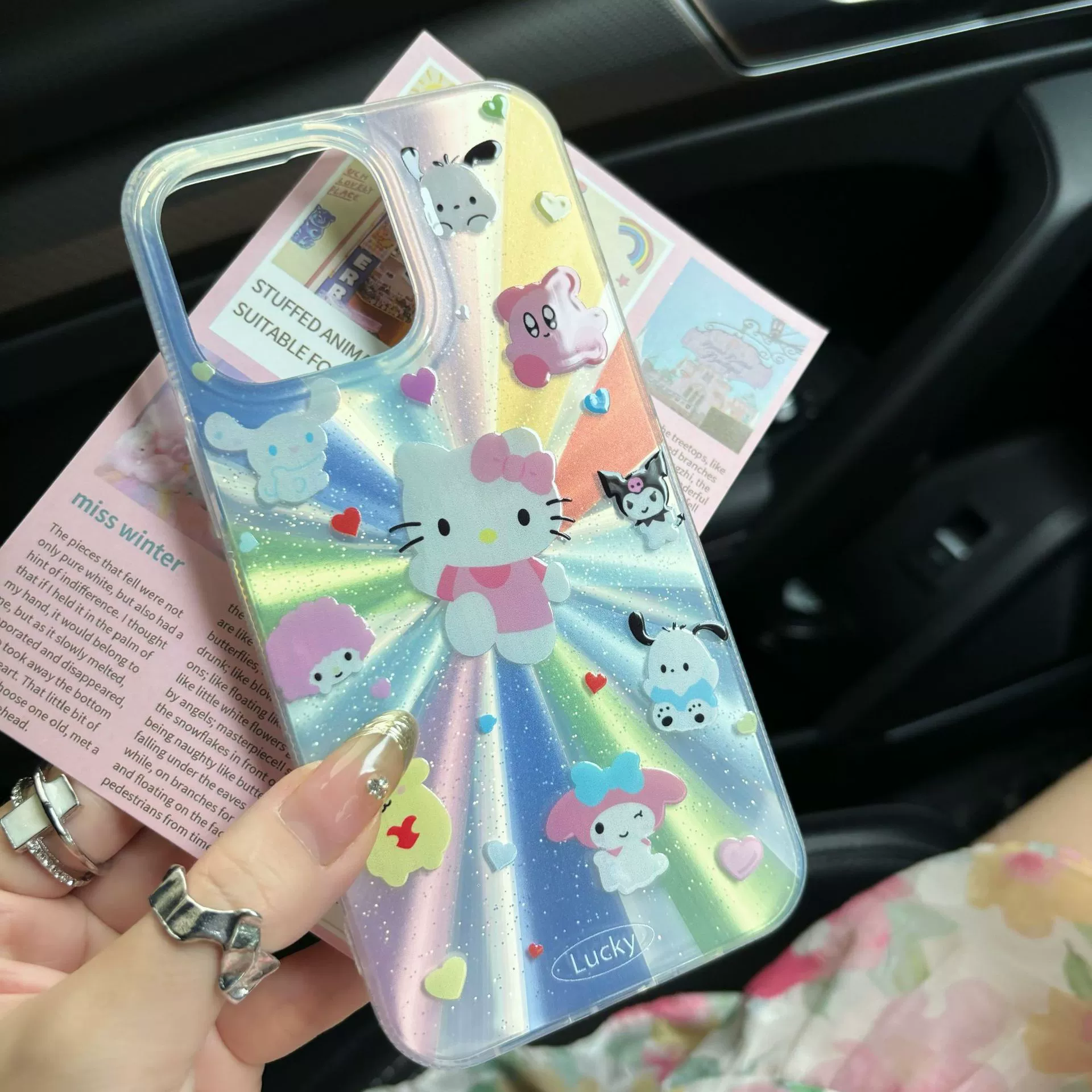 Санрио, совместимая симпатичная чехол для телефона, iPhone, 16 Pro Max