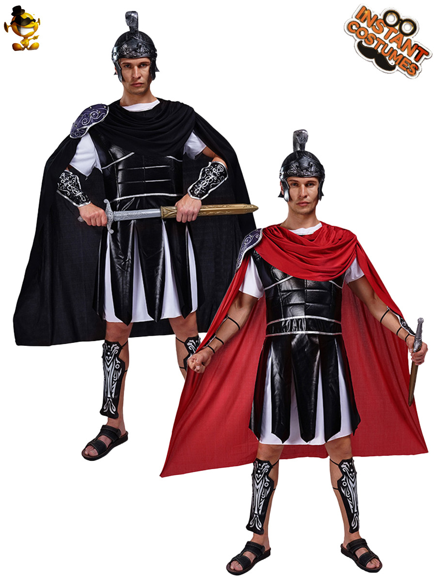 Grandes hombres gladiador rendimiento traje etapa traje juego de rol rendimiento traje Cosplay ropa mascarada