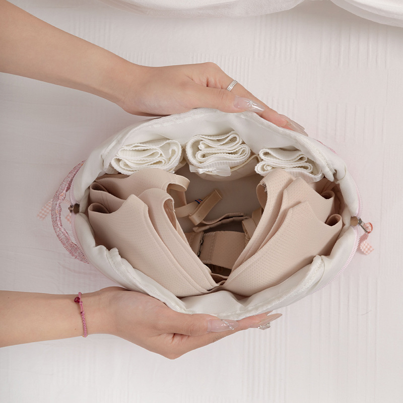蓬恋下着収納バッグ手提げ旅行区下着収納袋卸売り大容量携帯女性ブラジャーバッグ|undefined