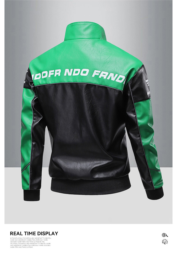 2024 amerikanische stil leder jacke für männer der frühling herbst saison, neue trendige marke, cool und high-end, casual stand up_voghion.com